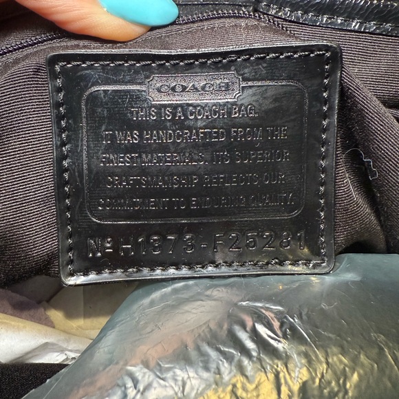 Coach Leopard Print Tote Bag – Purple & Brown Cheetah, Patent Trim, F25281 - Picture 5 of 11